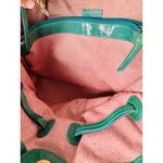 Dooney & Bourke Teal Green Chiara Patent Leather Drawstring Tote Handbag Photo 15