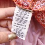 Free People  • Katie’s Crochet Top Mini Dress boho bandana print red orange flare Photo 8