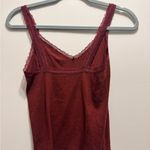 Brandy Melville Burgundy Lace Top Photo 1
