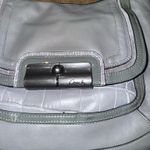 Coach Kristin Spectator Gray Leather Croc Embossed Trim Hobo Shoulder Bag EUC Photo 2