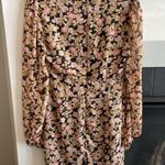 Nasty Gal  Deep V Floral Mini Dress NWT Photo 6