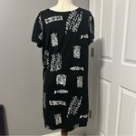 Vintage I.G. Sport Black and White Printed Bathing Suit Cover Up Size L Size L Photo 2