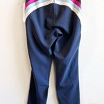 l*space L* Leggings Chasing Rainbows Slate Grey Color w/ Pink Blue White Sz L NWT Photo 11