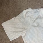 LK Bennett  Hendrick Beige and Silver Stripe Cotton Dress 12 Photo 6