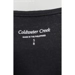 Coldwater Creek Coldwater Creek Black Women's Sleeveless Blouse - Size S 8 Photo 3