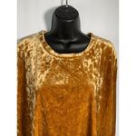 Ava & Viv  Crushed Gold Velvet Blouse Photo 1