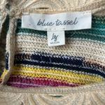Blue Tassel Sleeveless Crochet Scallop Photo 3