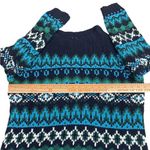 Talbots  Blue Multicolor Fair Isle Sweater Photo 3