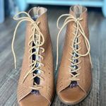 Dream Paris Dream Pairs Women’s Lace-Up Brown Woven Heeled Sandals - Brand New! Size 9.5 Photo 0