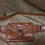 Spikes & Sparrow Missouri Brown Leather Belt Bag Fanny Pack Multi Storage Adjust Brown Photo 0