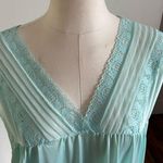 BERNETTE NY Blue ONE SIZE (more like Large) BABYDOLL NIGHTGOWN 2 Pieces VINTAGE Photo 7