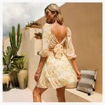 Exlura  women’s size xxl ruffled off or on shoulder A Line mini dress Photo 2