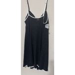 Victoria's Secret New  Babydoll Short Nightgown Sz M Black Glitter Sparkle Lace Photo 3