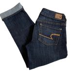 American Eagle  Artist Crop Stretch Dark Wash Jeans. 0 Photo 3