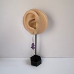 Asymmetry Moon Sun Dangle Drop Earrings for Women Silver Photo 5