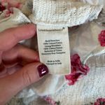 Love Shack Fancy  Compass Top Paradise Pink White Floral Smocked Ruffle Lace Sz M Photo 5