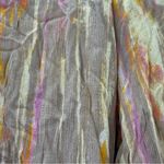 Free People  NWT Dancing Days Pants Women’s Size Medium Cream Pink Cropped Flare‎ Photo 6