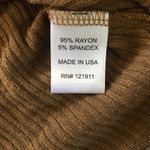 LNA Brown Rust Ribbed Women Turtleneck Long Sleeve Top Size XS Photo 7