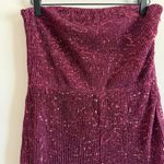 Wild Fable  Women's Burgundy Pink Sequin Mesh Jumpsuit - Size Small - NWT Photo 3