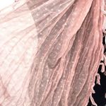 Fantasia Accessories Womens Polka Dot Gauze Polyester Fringed Scarf Pink 22”x72” Photo 2