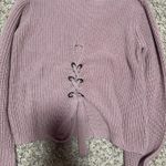 Mauve Sweater With Ties In The Back Size M Photo 0