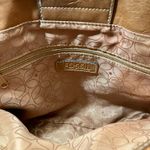 Fossil Blue And Ivory Floral Pattern Canvas Bag Brown Leather No Key Photo 10