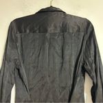 J.Crew  Drapey Shirt Dress in Luster Crepe Black Size 12 Holiday Party Cocktail Photo 3