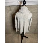 Lou & grey Speckled Cowl Neck Sweater Light Gray Knit Women's M Photo 3