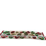 Cute VTG Christmas Cat Scarf Satin Feel Polyester Holiday Kittens Ornaments Photo 4