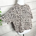 Walter Baker Textured Knit Leopard Cheetah Animal Jacquard Crop Top Size Medium Photo 6