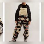 NWOT Free People FP Movement Hit The Slopes Printed Salopette Black combo XS S M Size M Photo 12