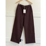 Everlane  Luxe Fleece Wide-Leg Sweatpant in Dark Chocolate, Size Small Photo 5