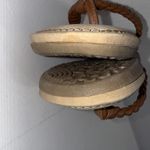 CLIFFS WHITE MOUNTAIN Gorpcore Freedom Sandal Brown Faux Suede Flip Flops Sz 8 Photo 11