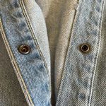 ZARA NWOT  Denim Blue Long Sleeves Button Down Algodon SZ S # 1681 Photo 12