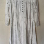 Aria  White Floral Long Sleeve Nightgown size small Photo 0