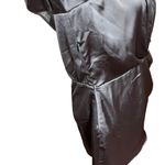 ZARA  Satin Faux Wrap Mini Dress Charcoal Grey A-Line Women’s Size Large Photo 5