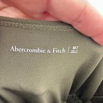 Abercrombie & Fitch Olive Green Smocked Waist Drawstring Romper Tank Style Photo 8