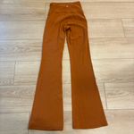 Lululemon Groove Super High Rise Flared Pant Nulu Butternut Brown Legging Size 4 Photo 3