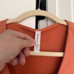Athleta NWT  Transcend Crop Tee Orange V-Neck Top New Photo 2