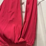 Lulus NWT Fuchsia Pink Plunging Halter Neck Bodysuit L Party Holiday Resortwear Photo 5