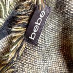 Bebe  asymmetrical blanket shawl Green & Black Camo Photo 6