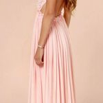 Lulus Blooming Prairie Crochet Pink Maxi Dress - S Photo 2