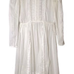Gunne Sax Vintage Romantic Renaissance Ivory White Lace Prairie Dress 70s Photo 0