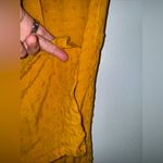 Anthropologie ‎ Yellow Textured Polka Dot Pull On Straight Leg Pants XS Photo 3