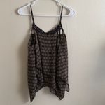 Coco + Jaimeson Chic Black and Tan Patterned Camisole Photo 2