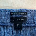 Tahari Linen Pocket High-Rise Wide Leg Crop Pants, Small Photo 6