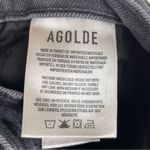 AGOLDE  Riley High Rise Straight Crop Jeans Panoramic Black Wash Denim Size 22 Photo 7