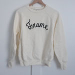frame denim Frame Cream Crewneck Sweatshirt Photo 0
