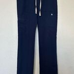FIGS  Technical Collection Navy Blue Cargo Style Scrub Pants Photo 0