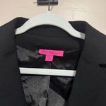 Betsey Johnson Black Blazer with Ruffle Back Size 4 Photo 4